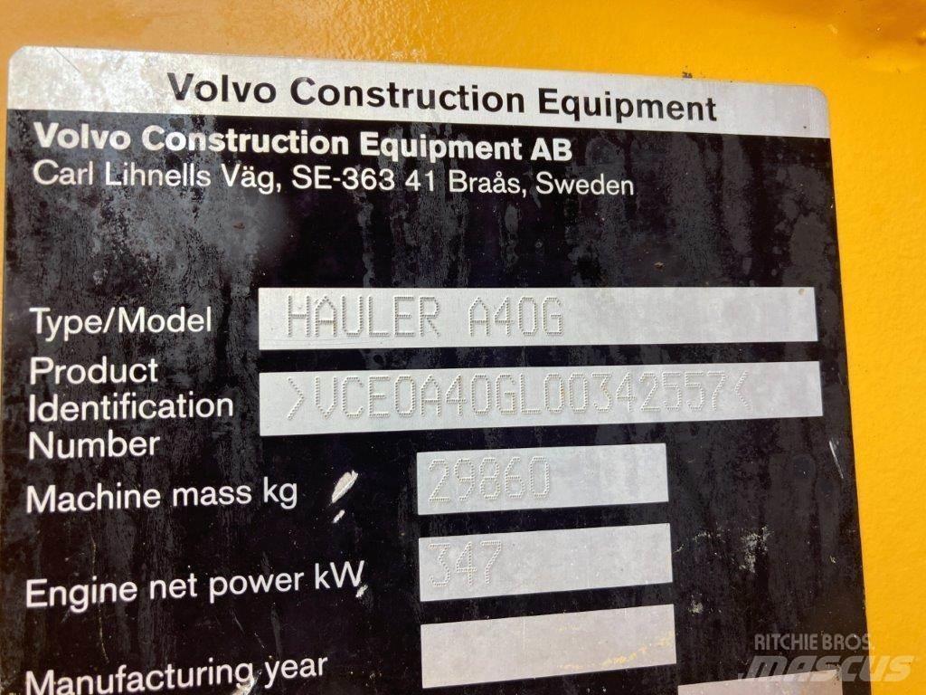 Volvo A40G Midjestyrd dumper