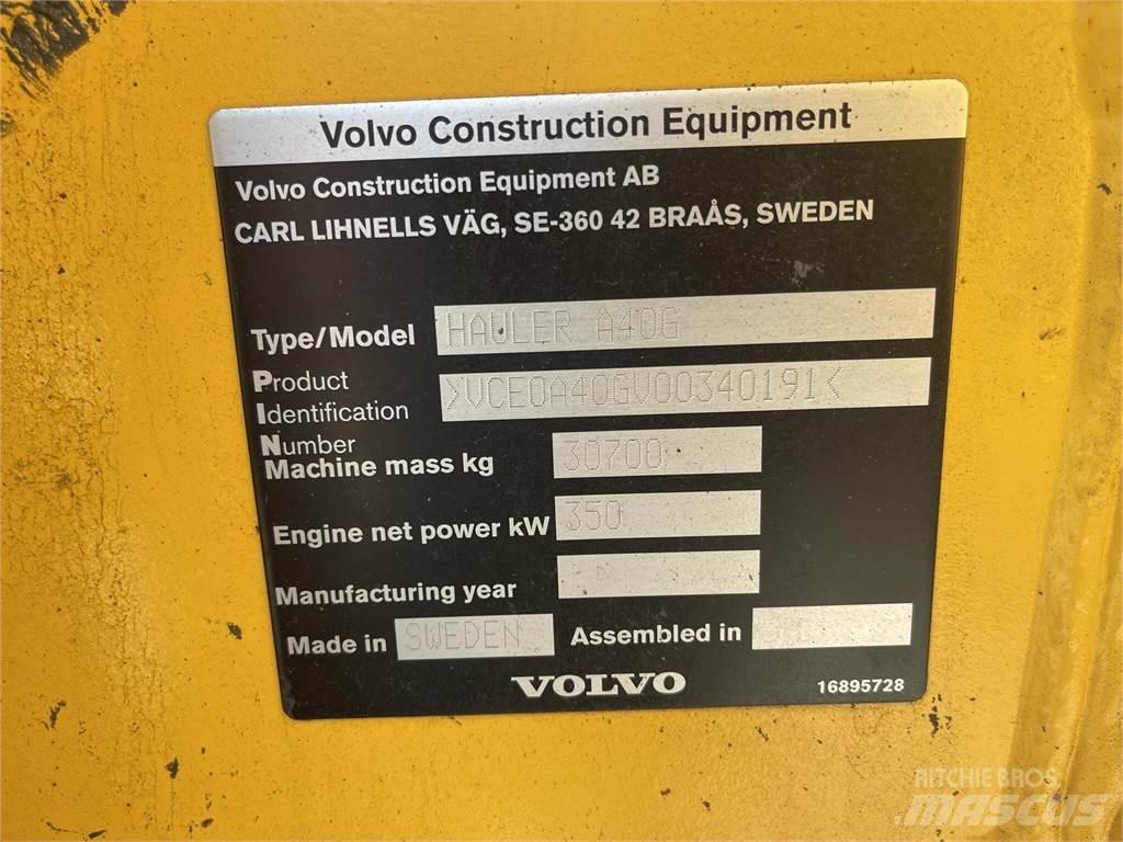 Volvo A40G Vattentankbilar