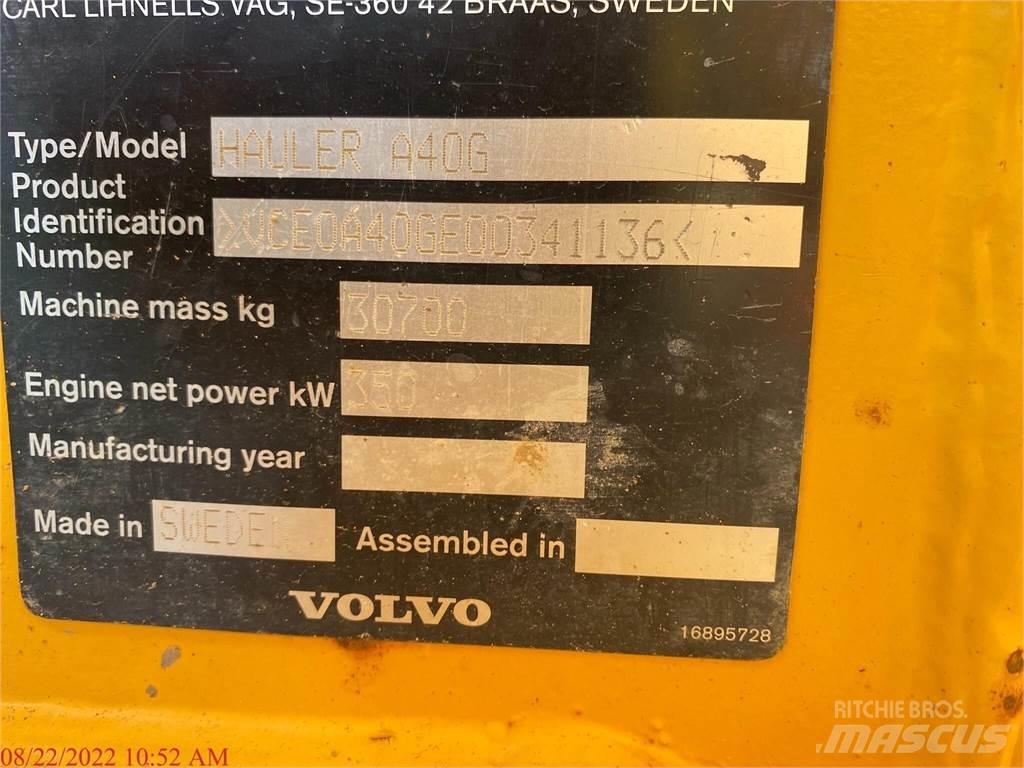 Volvo A40G Midjestyrd dumper