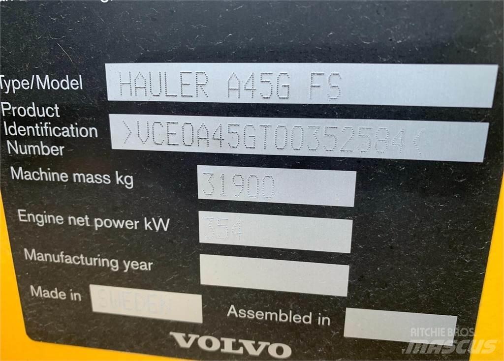 Volvo A45G FS Midjestyrd dumper