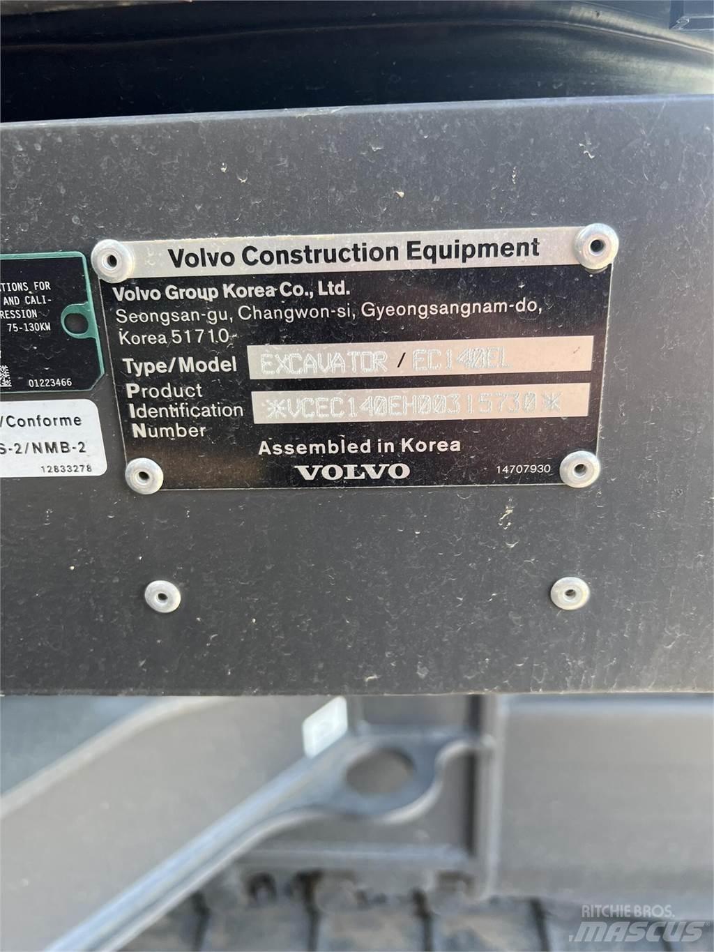 Volvo EC140EL Bandgrävare