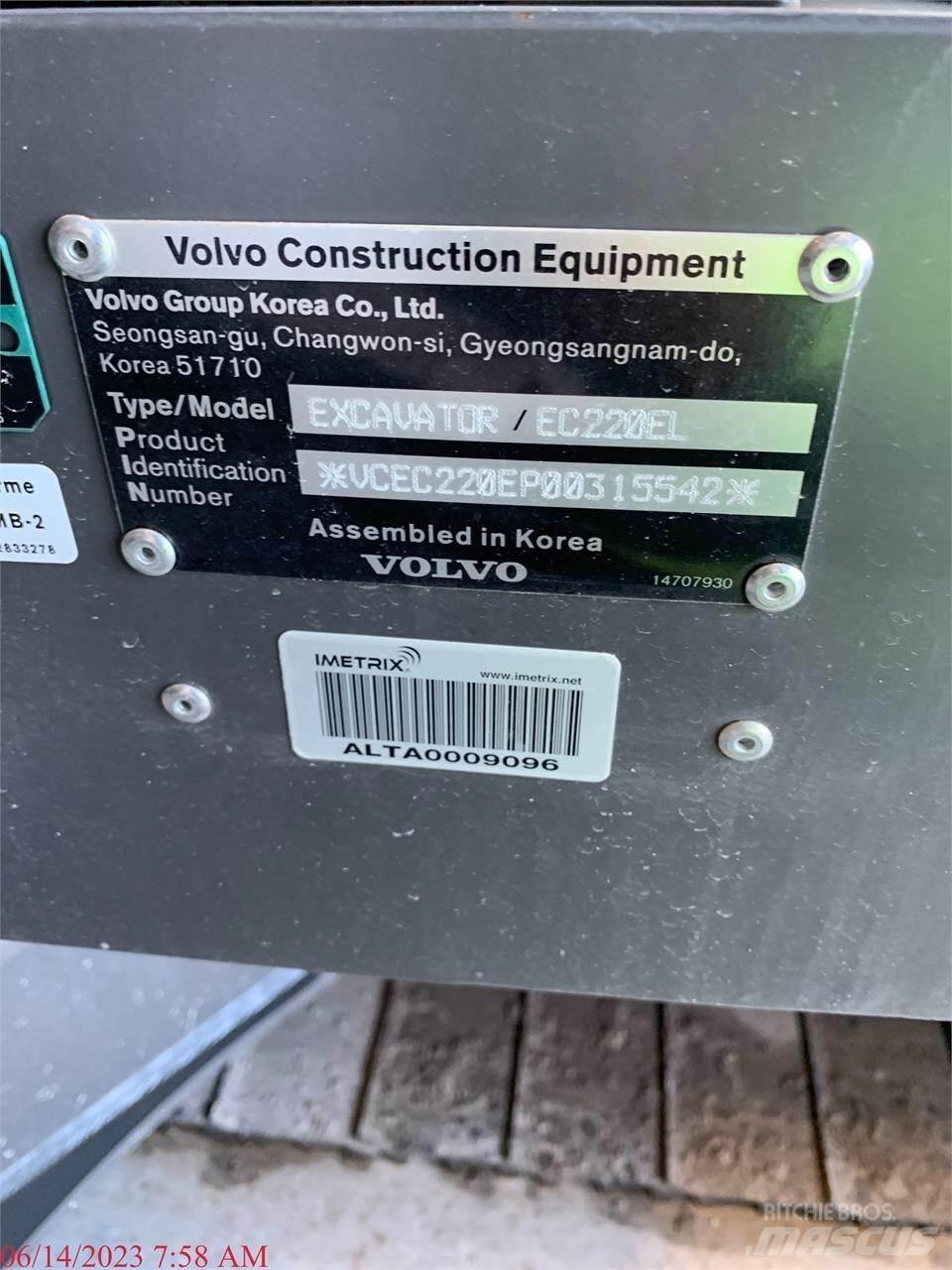Volvo EC220EL Bandgrävare
