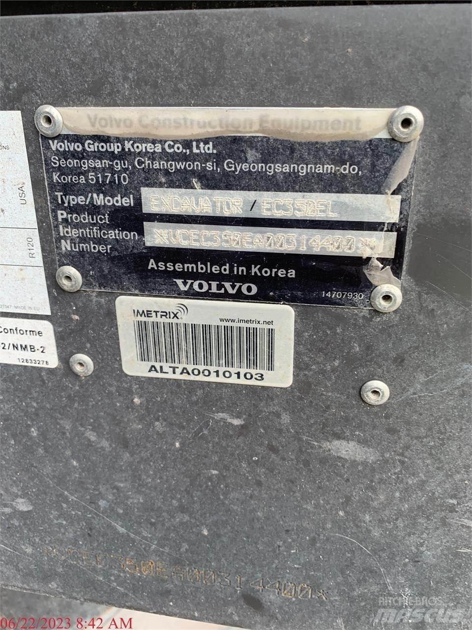 Volvo EC350EL Bandgrävare
