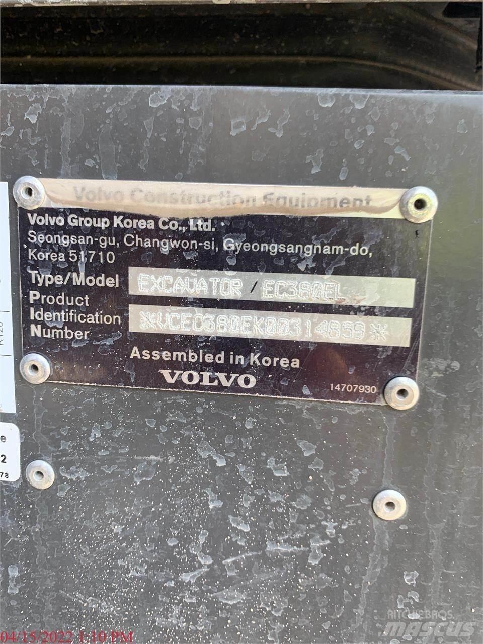 Volvo EC380EL Bandgrävare