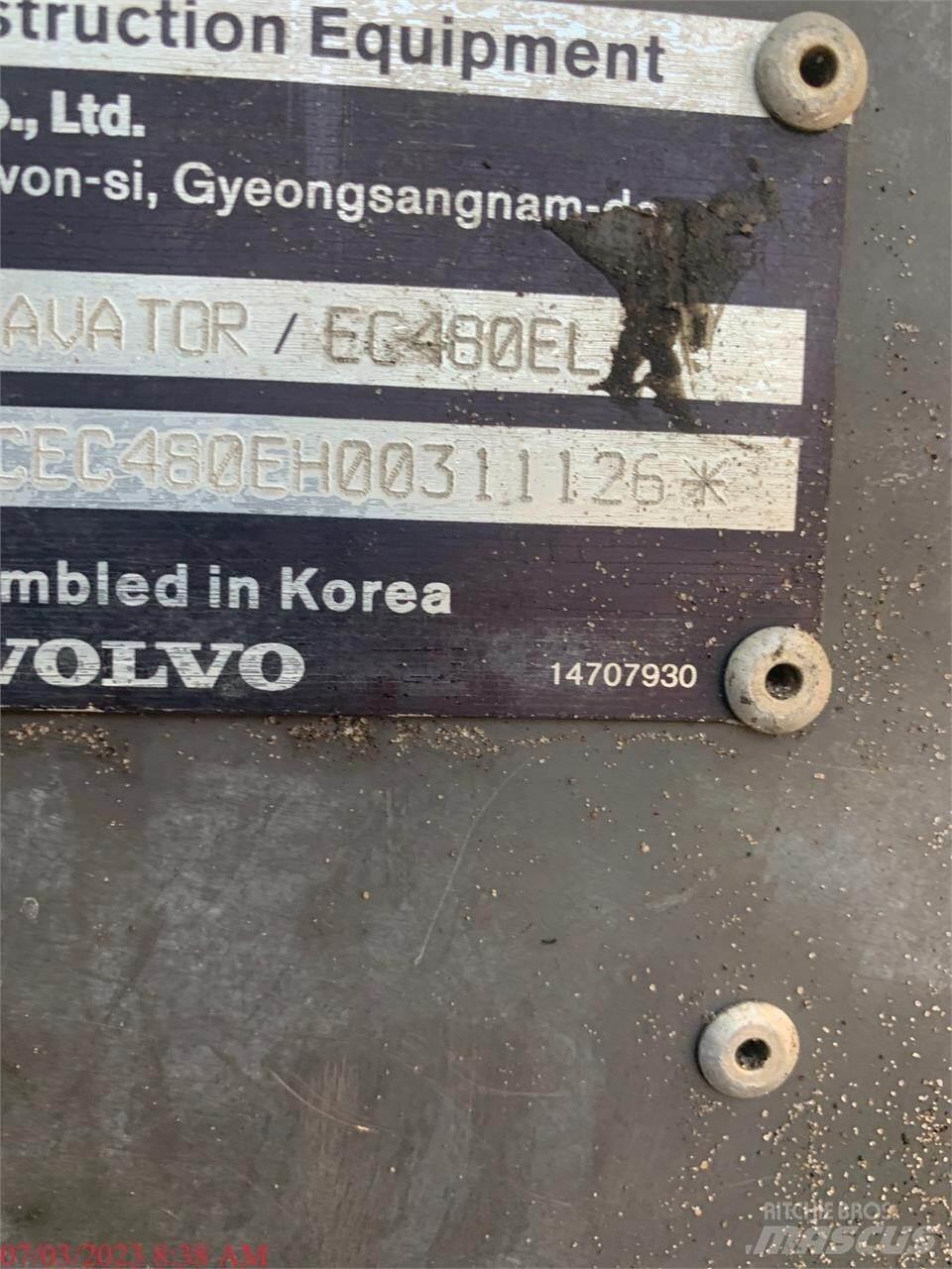 Volvo EC480EL Bandgrävare