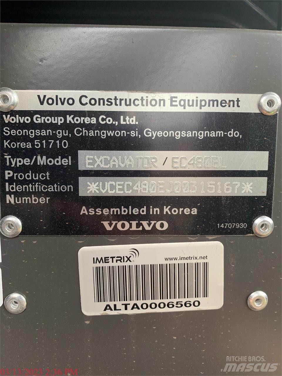 Volvo EC480EL Bandgrävare