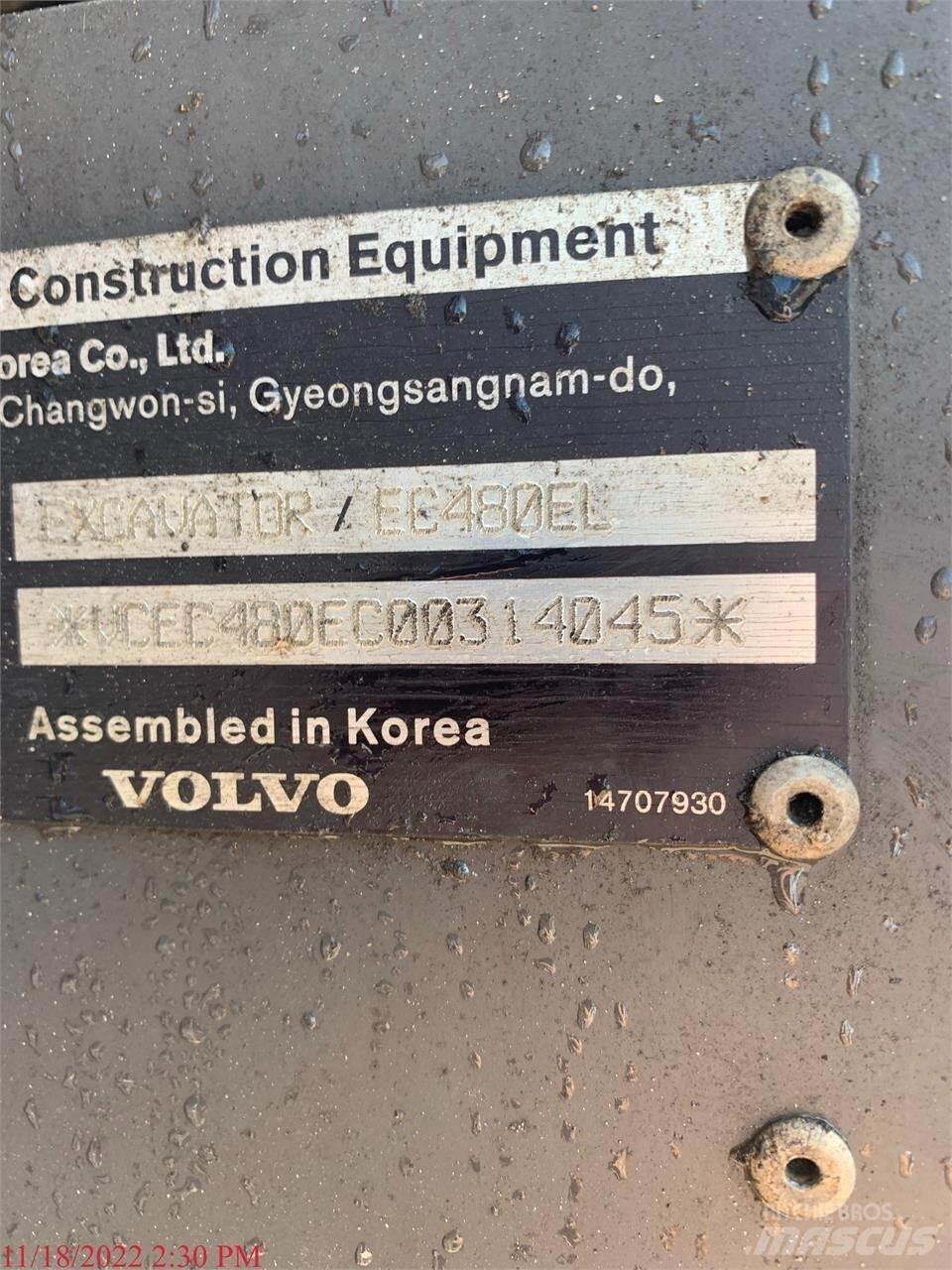 Volvo EC480EL Bandgrävare