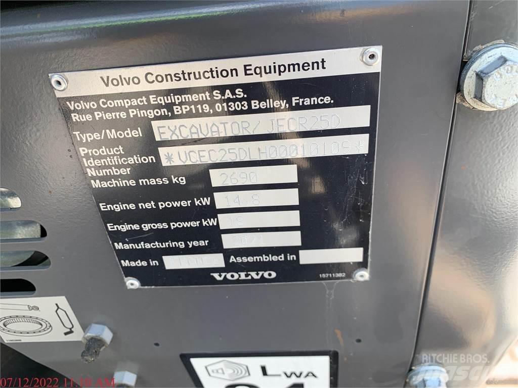 Volvo ECR25D Minigrävare < 7t