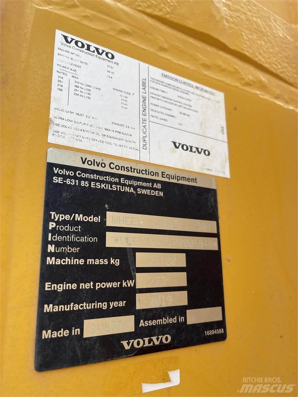 Volvo L150H Hjullastare