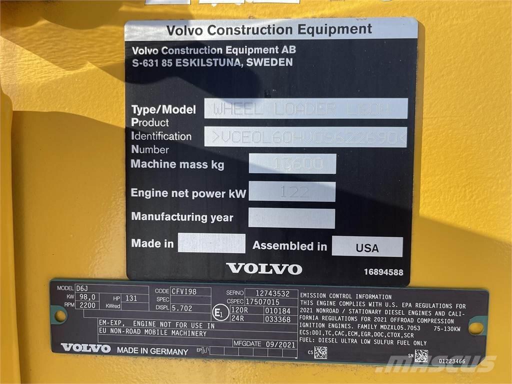 Volvo L60H Hjullastare