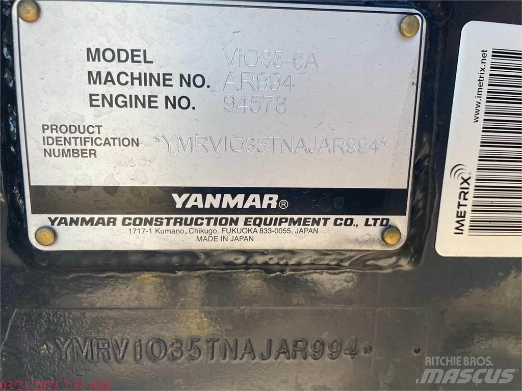 Yanmar VIO35-6A Minigrävare < 7t