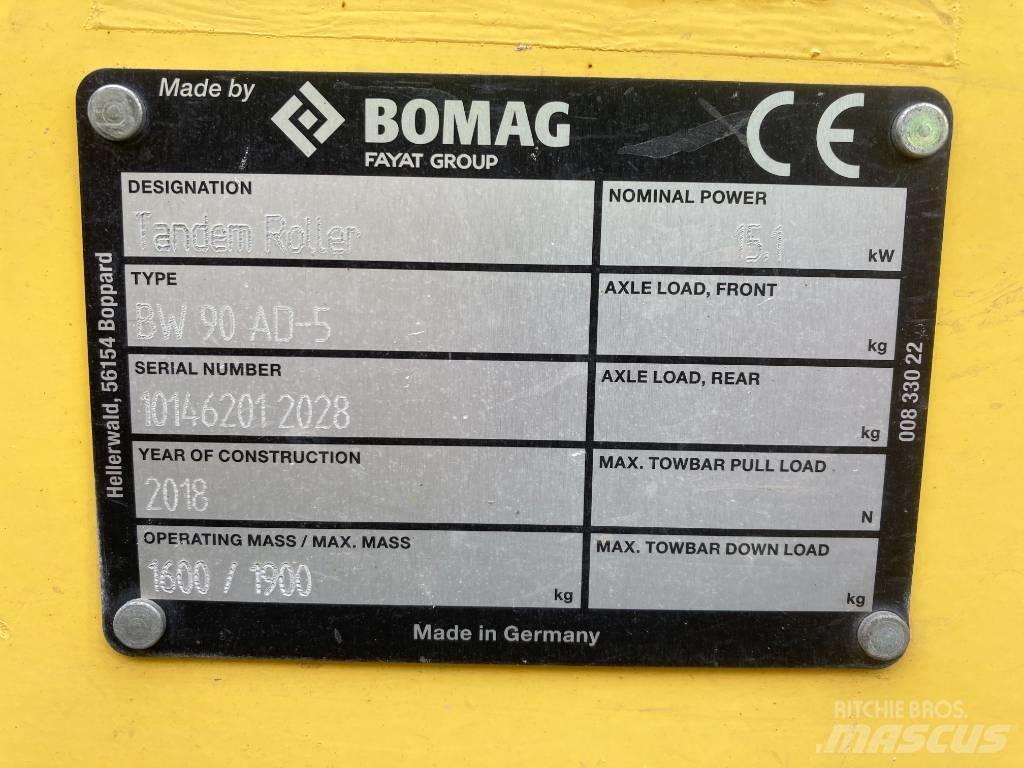 Bomag BW 90 AD-5 Tvåvalsvältar