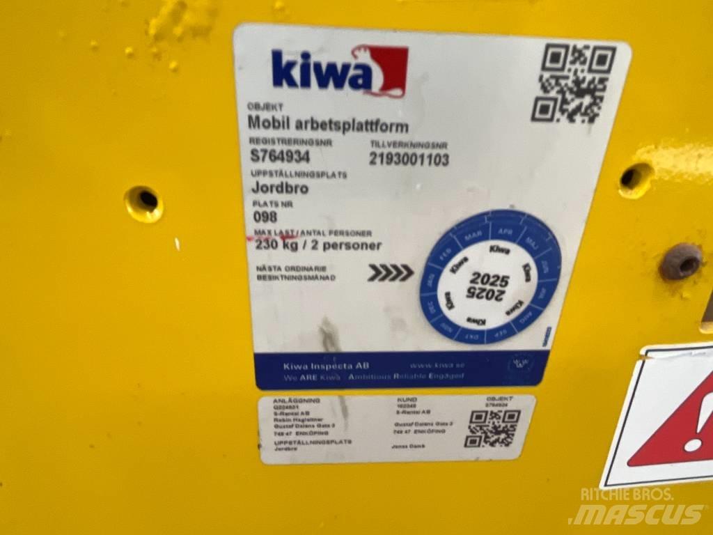 Saxlift GMG 930 ED, Saxliftar