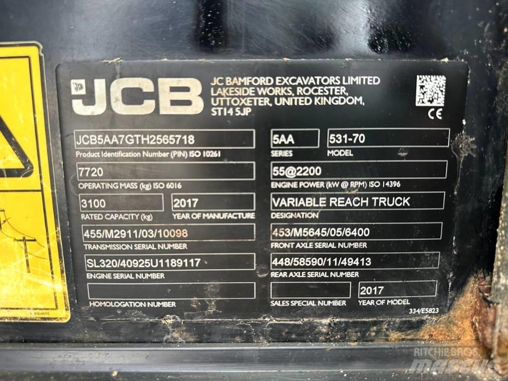 JCB 531-70 Teleskoplastare
