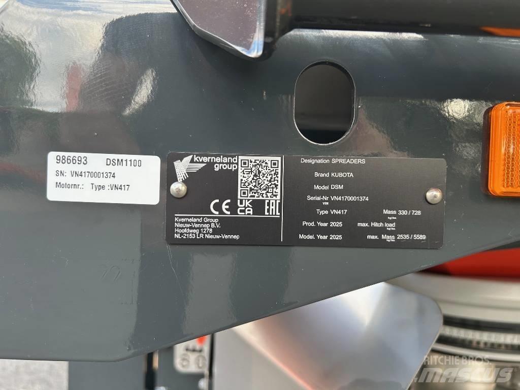 Kubota DSM 1100 Mineralgödselspridare