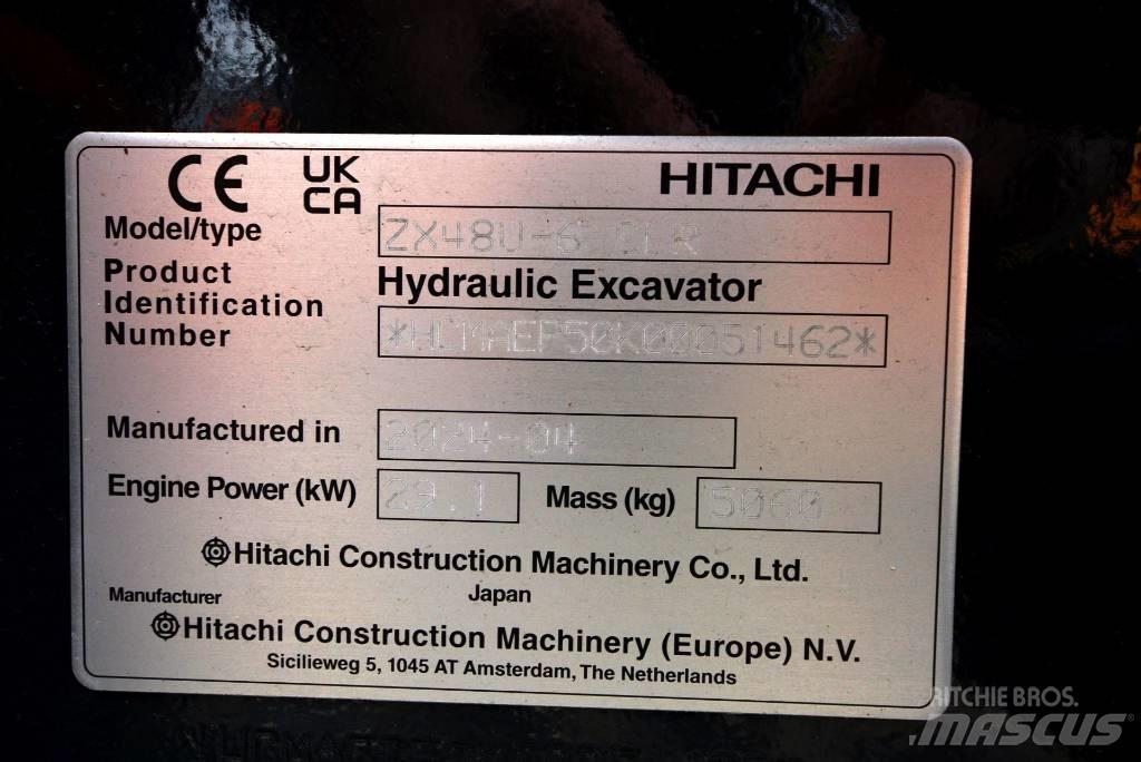 Hitachi ZX 48 U-6 Minigrävare < 7t