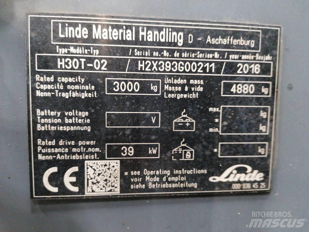 Linde H30T-02 Gasolmotviktstruckar