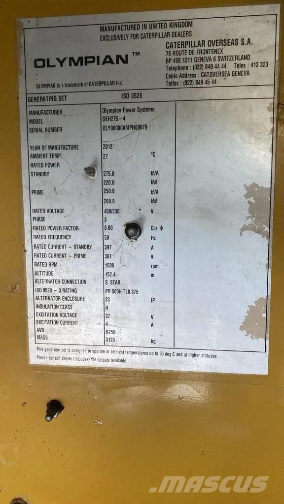 CAT GEH275-4 Dieselgeneratorer