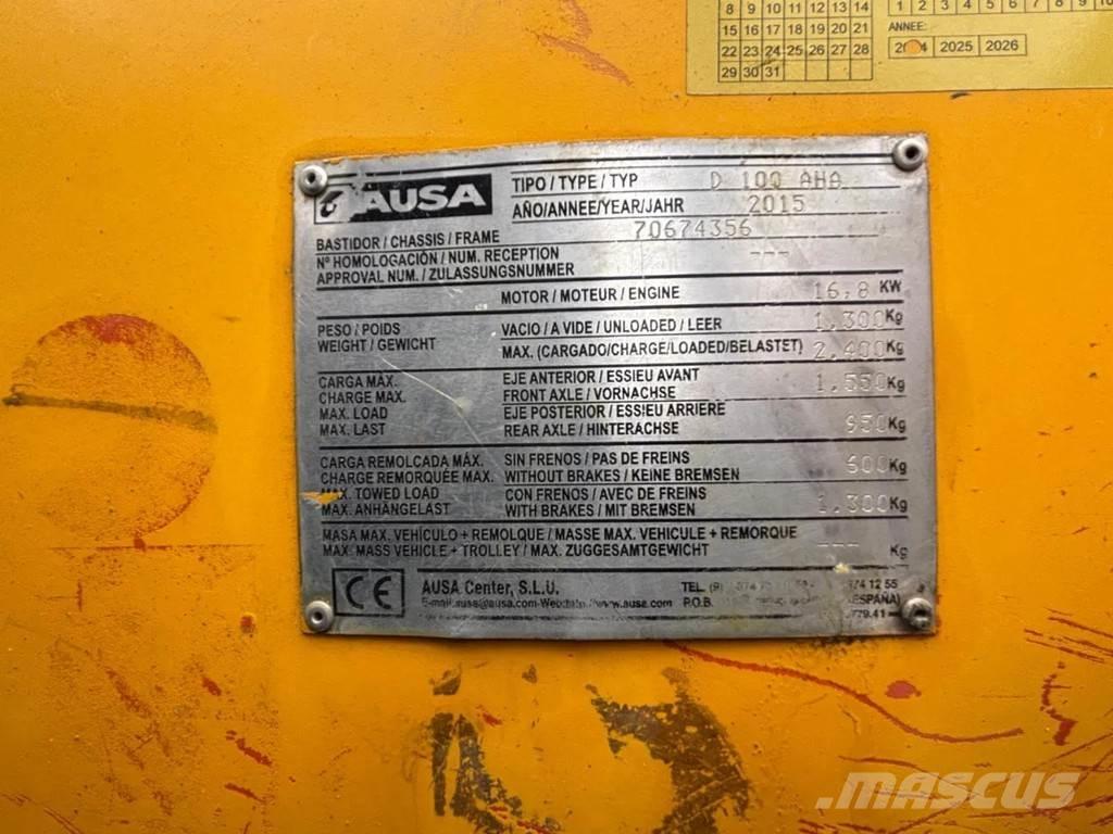 Ausa D 100 AHA Midjestyrd dumper