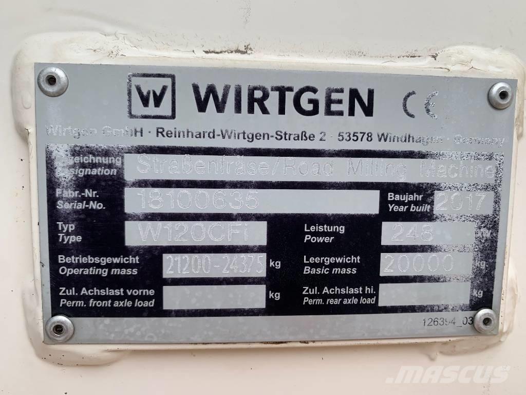 Wirtgen W 120 CFi Asfaltskallfräsmaskiner
