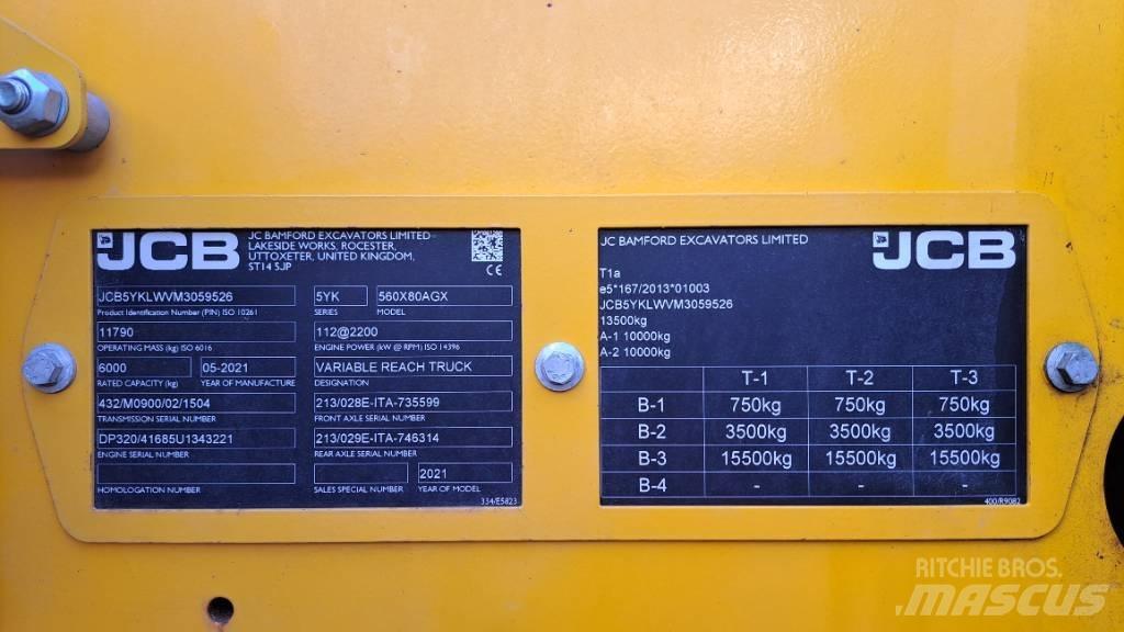 JCB 560-80 Agri Xtra Redskapsbärare för lantbruk