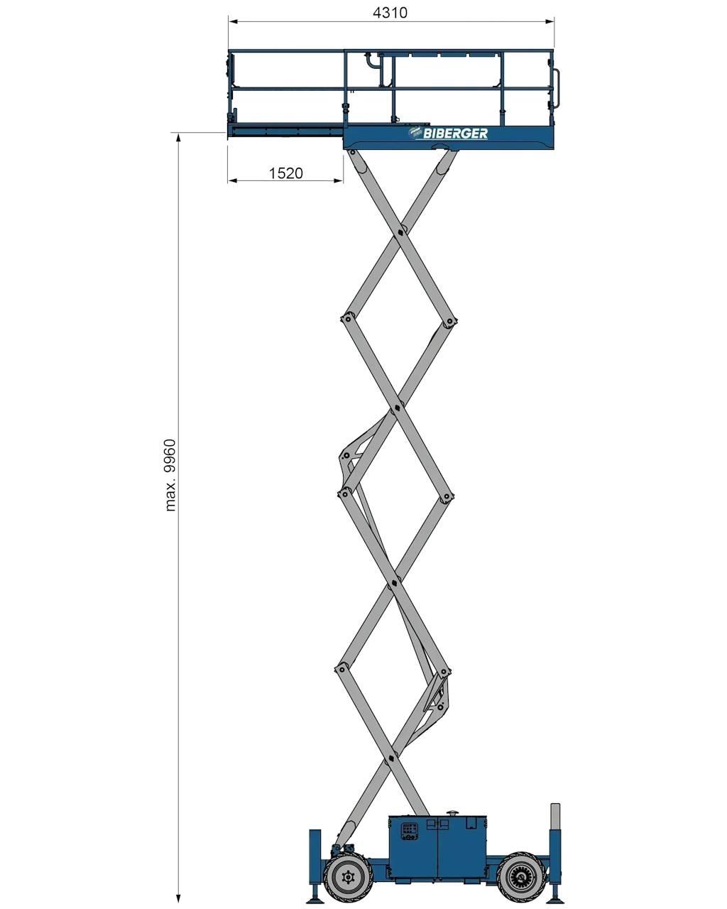 Genie GS 3369 RT Saxliftar