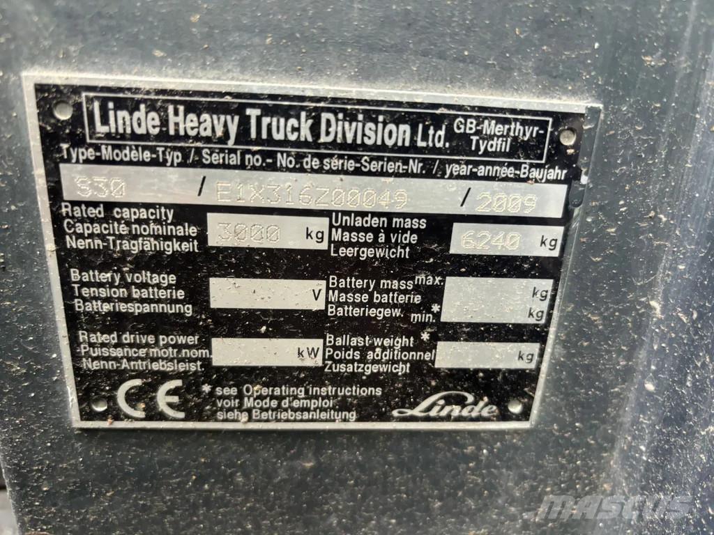 Linde S30 Diesel Sidlastare