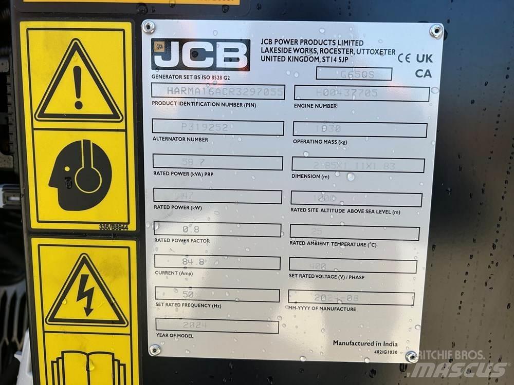 JCB G65QS Dieselgeneratorer