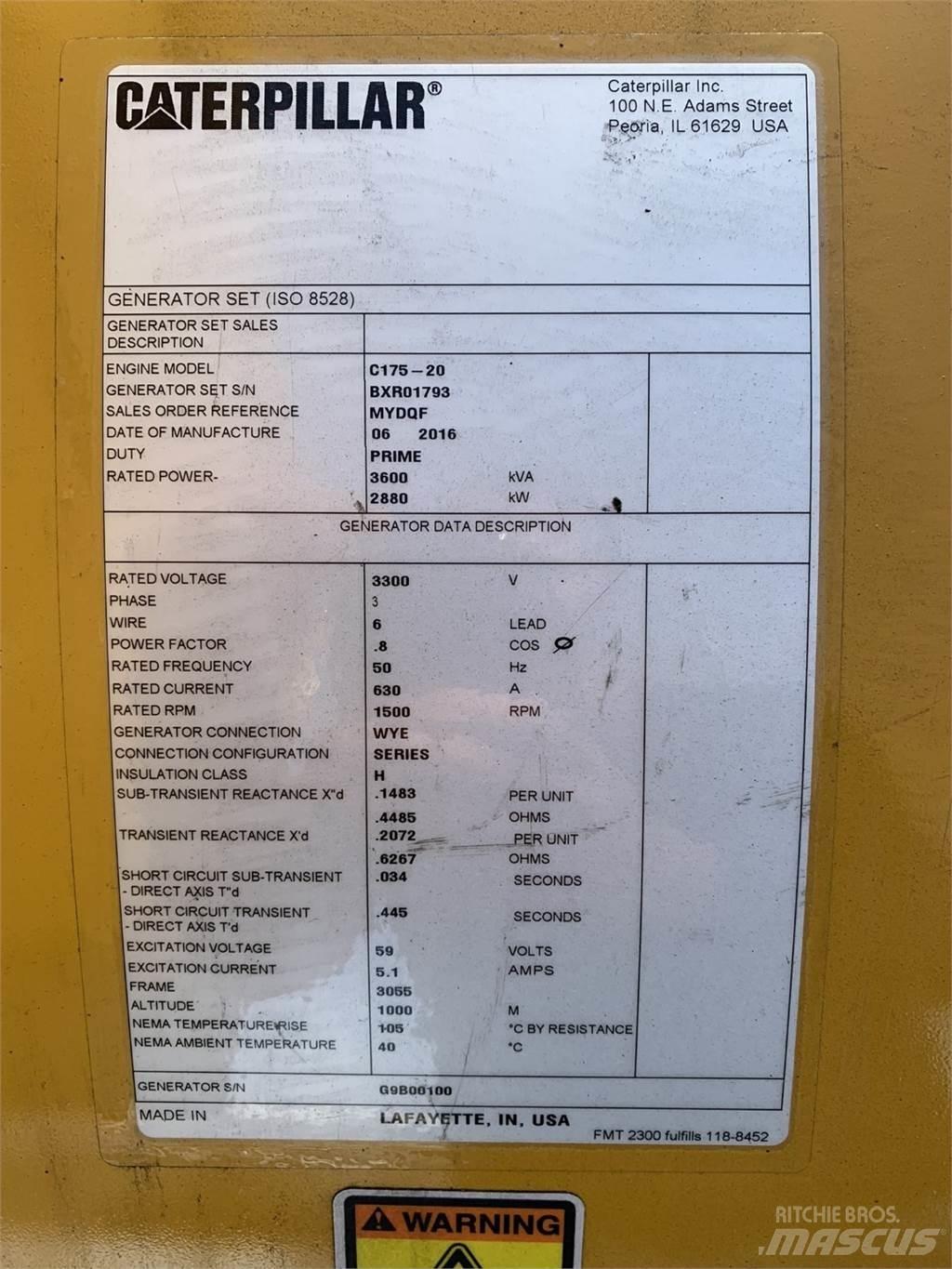 CAT SR5 Övriga generatorer