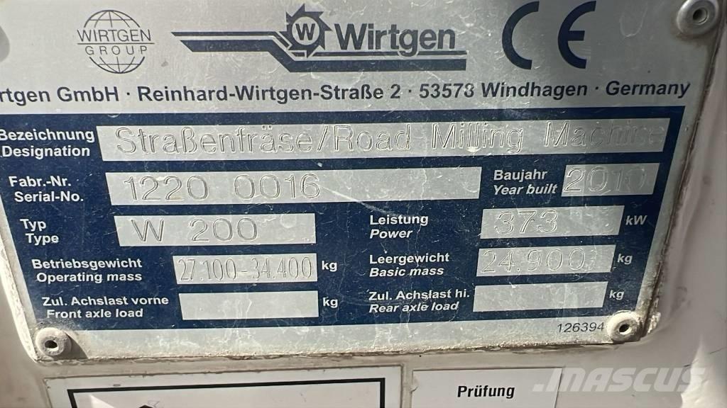 Wirtgen W 200 Asfaltsskärare