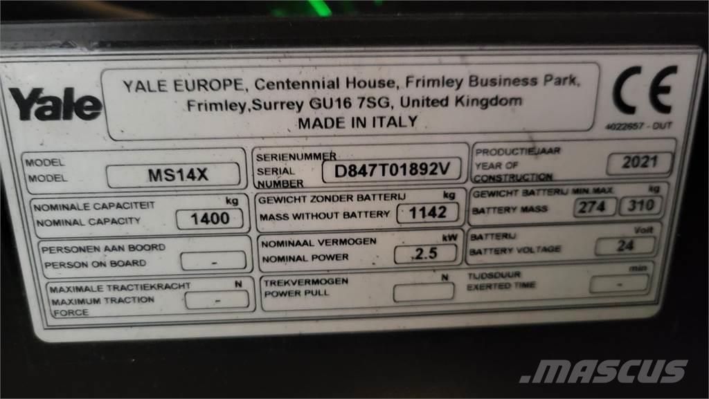 Yale MS14X-IL Staplare-led