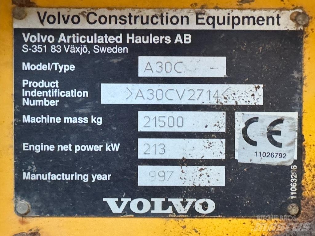 Volvo A 30 C Midjestyrd dumper