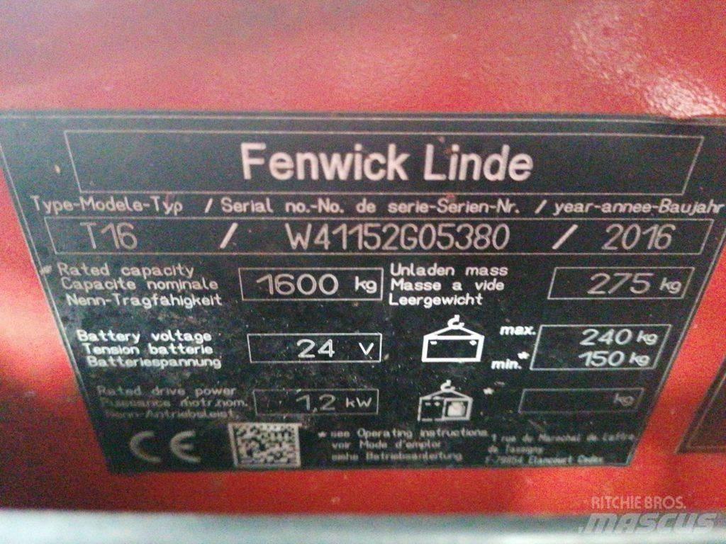 Linde T16 Låglyftare utan plattform