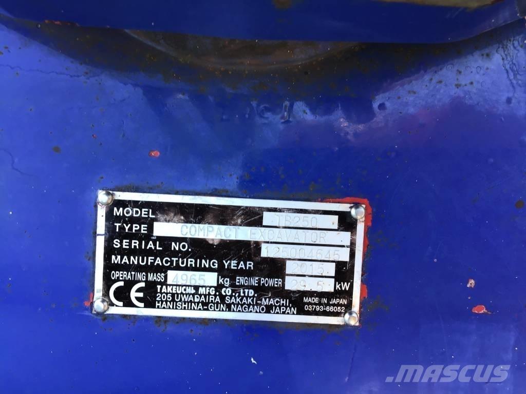 Takeuchi TB 250 Minigrävare < 7t