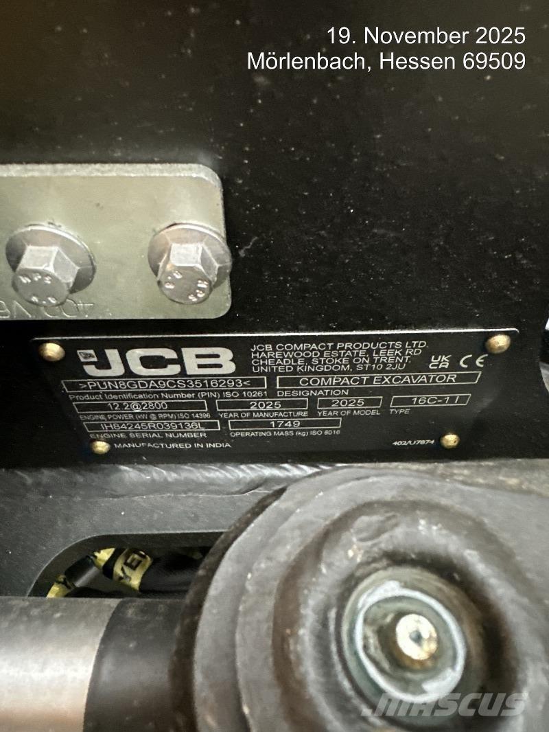 JCB 16C-1 Minigrävare < 7t