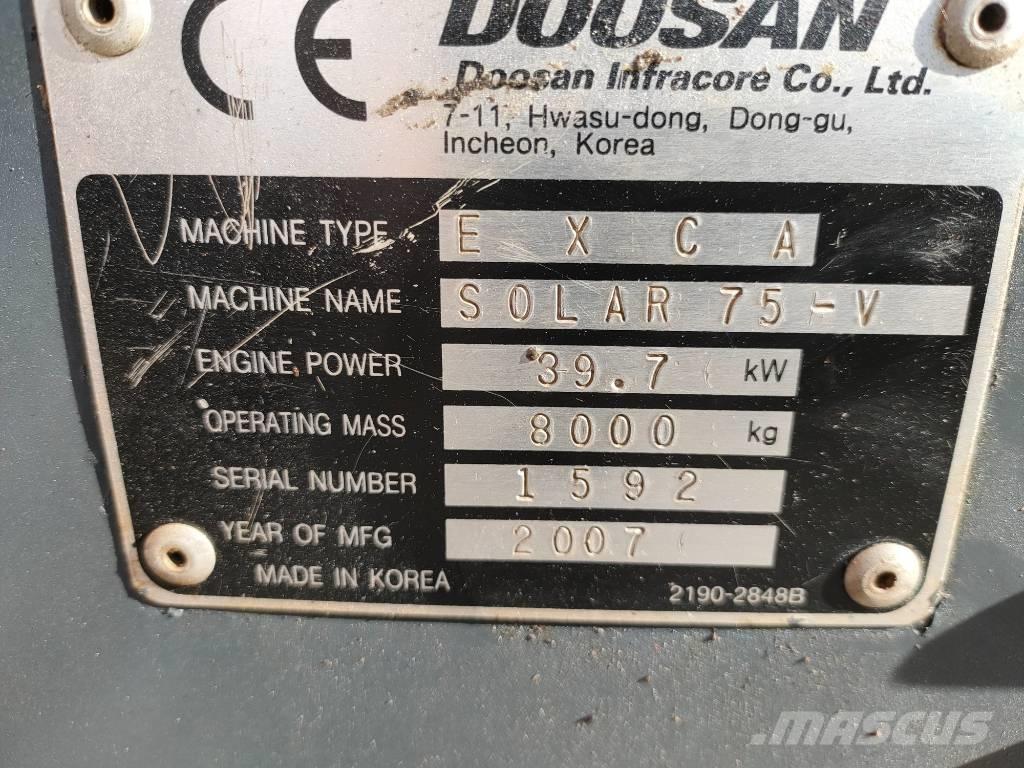 Daewoo Solar 75 Midigrävmaskiner 7t - 12t