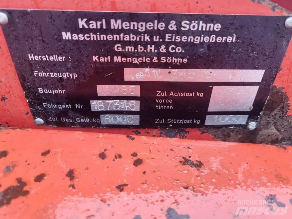 Mengele AW 345 c Hackvagn / Självlastarvagn