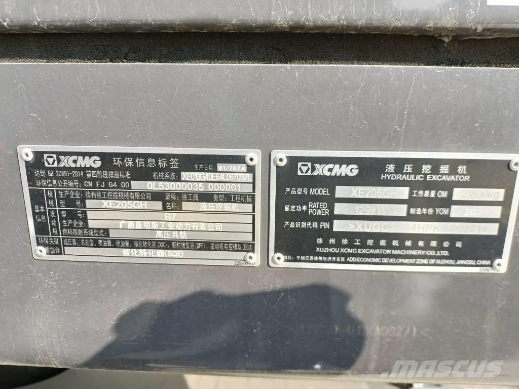 XCMG XE205GH Bandgrävare