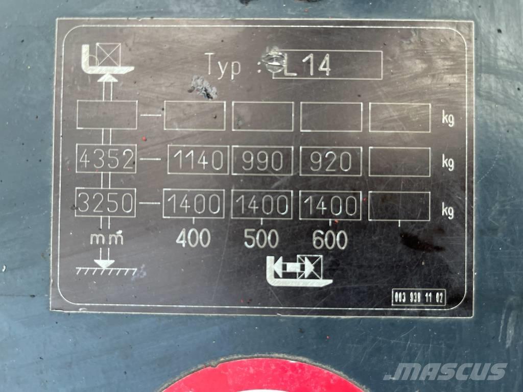 Linde L 14 V-3816 Staplare