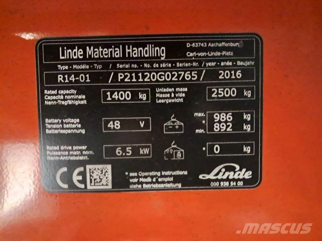 Linde R14-01 Skjutstativtruck