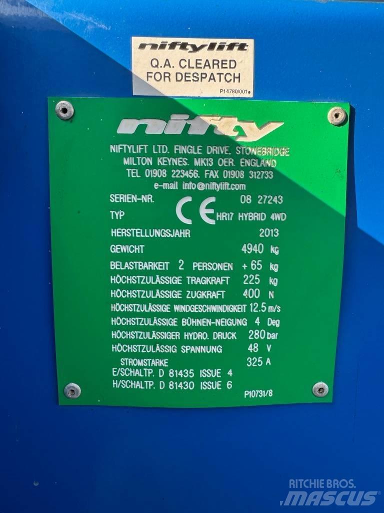 Niftylift HR 17 D E Bomliftar