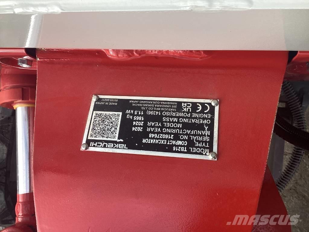Takeuchi TB 216 Minigrävare < 7t