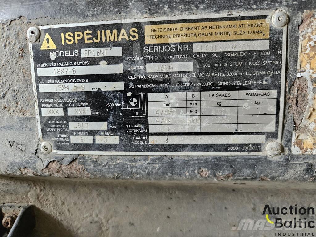 CAT EP 16 NT Elmotviktstruckar