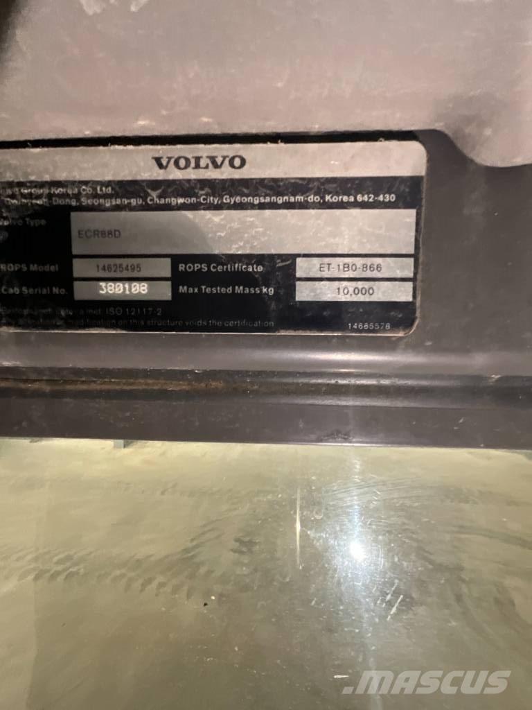 Volvo ECR 88 D Hytter och interiör