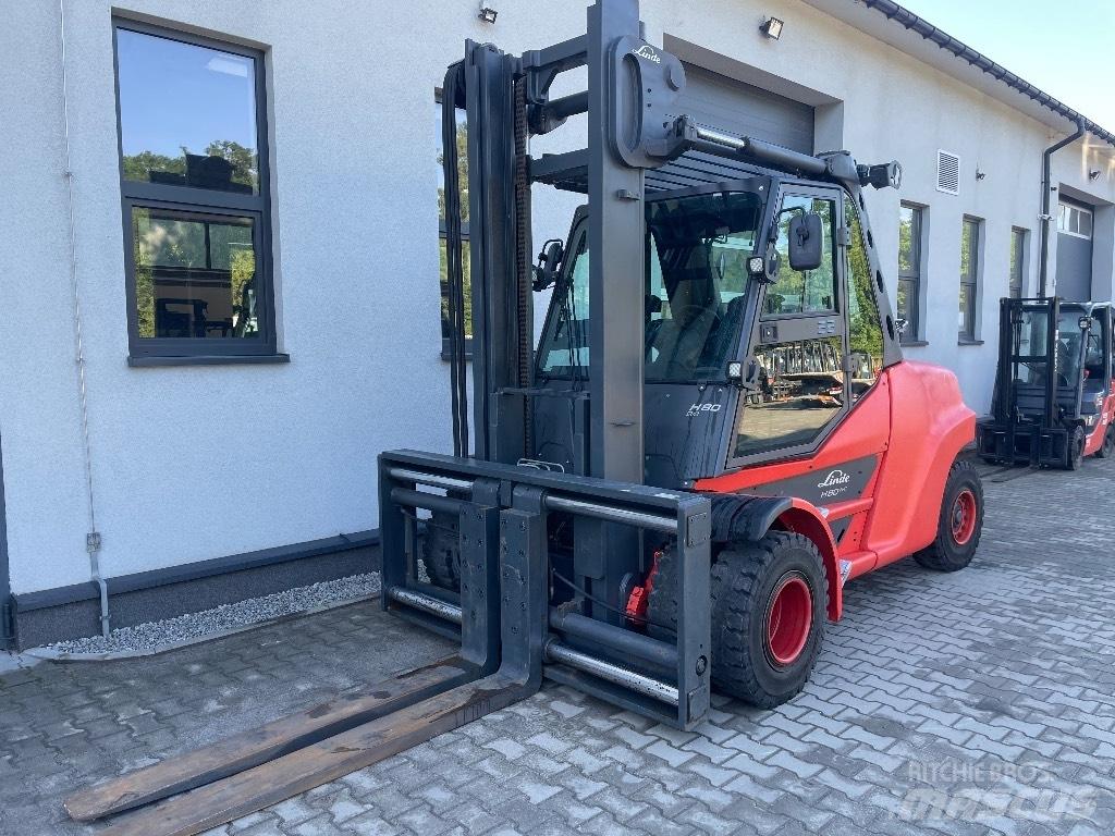 Linde H80T-03/1100 Gasolmotviktstruckar