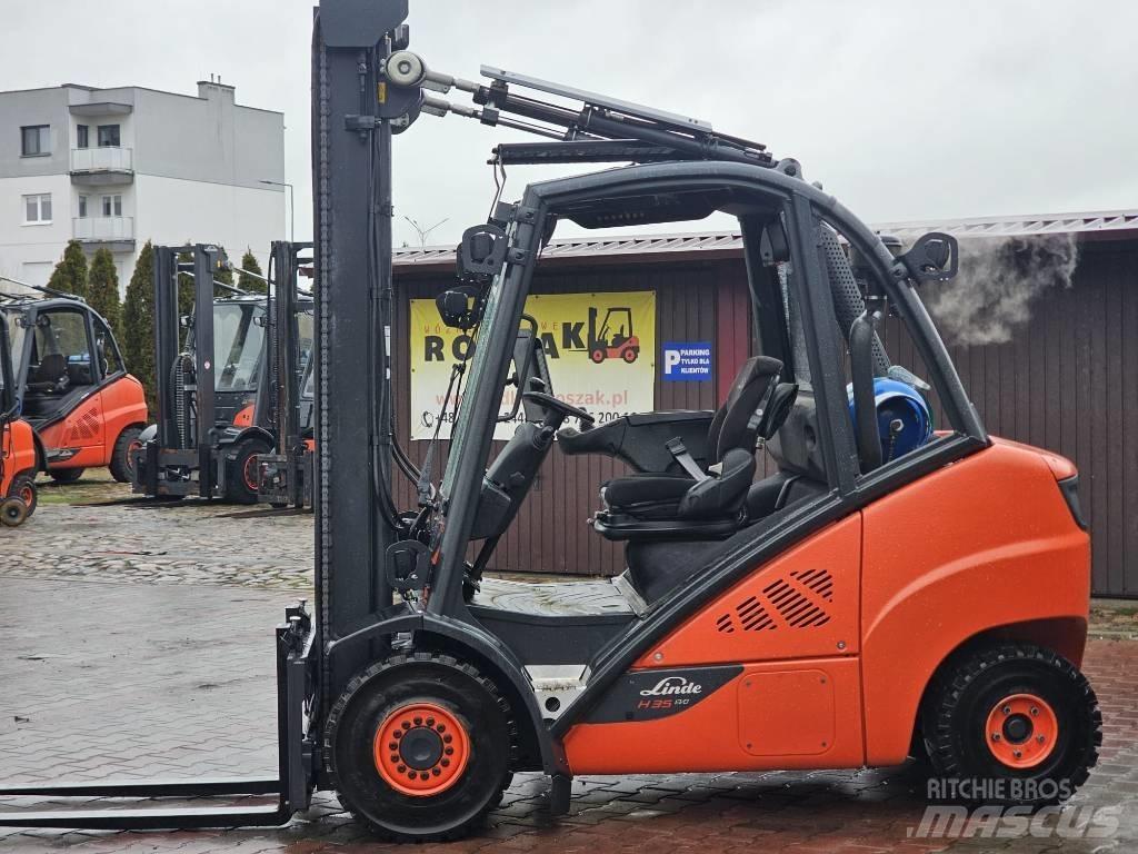 Linde H35T-02 Gasolmotviktstruckar