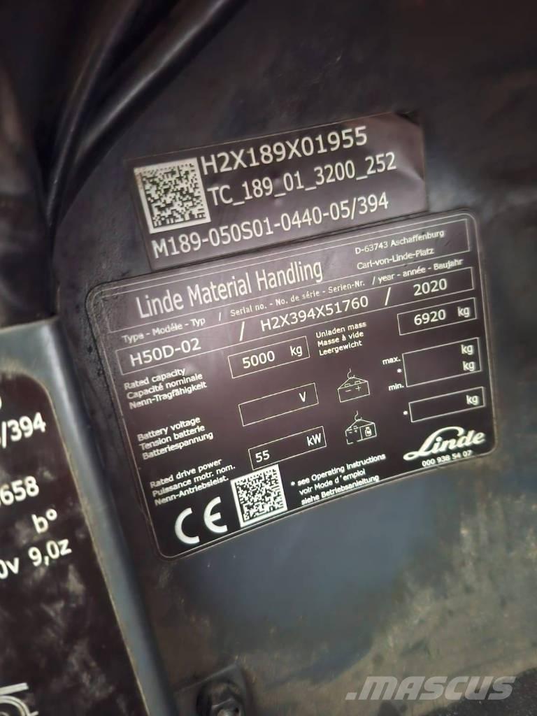 Linde H50D-02 Dieselmotviktstruckar