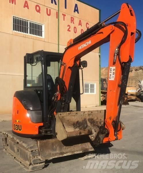 Hitachi ZX 33 U-5 A Minigrävare < 7t
