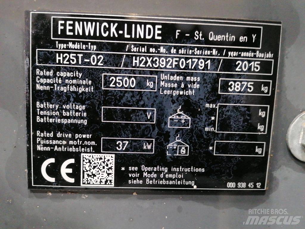 Linde H25T-02 Gasolmotviktstruckar