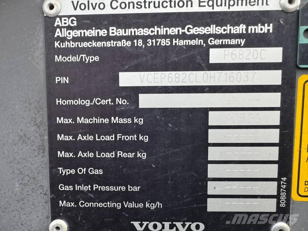 Volvo P 6820 C Asfaltsläggningsmaskiner